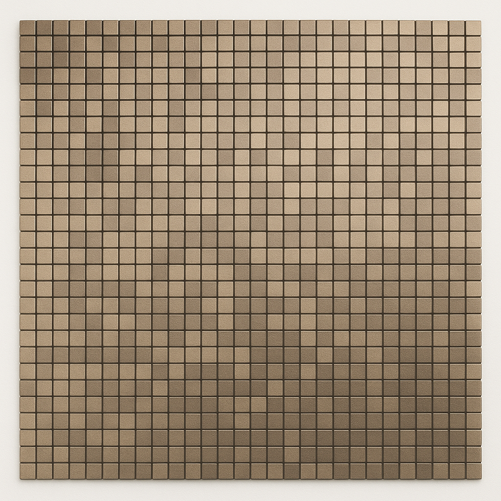 Mosaico Autoinstalable Cobre y Alumino 30x30