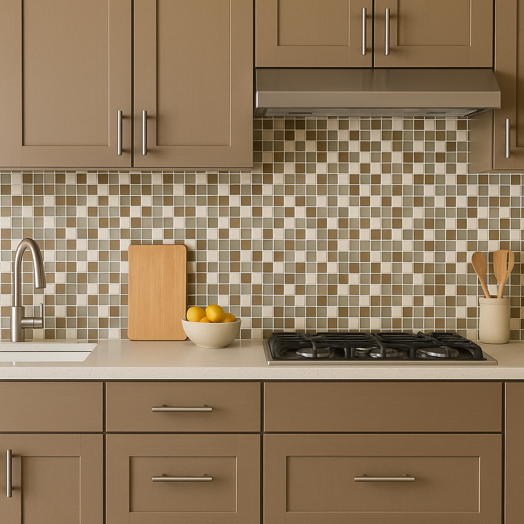Mosaico Malla Ocra Satin