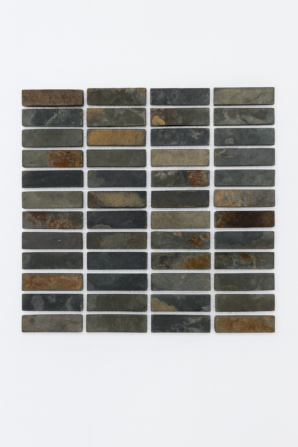 Mosaico Malla Piedra Pizarra Gelion Multicolor 30x30