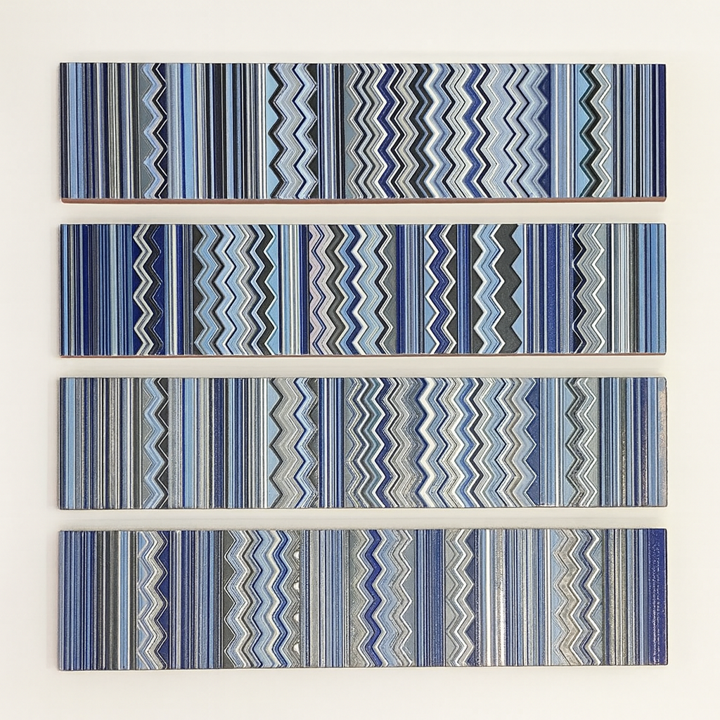 Listeles Cerámico Sintra Azul 7x30 (x4 unid)