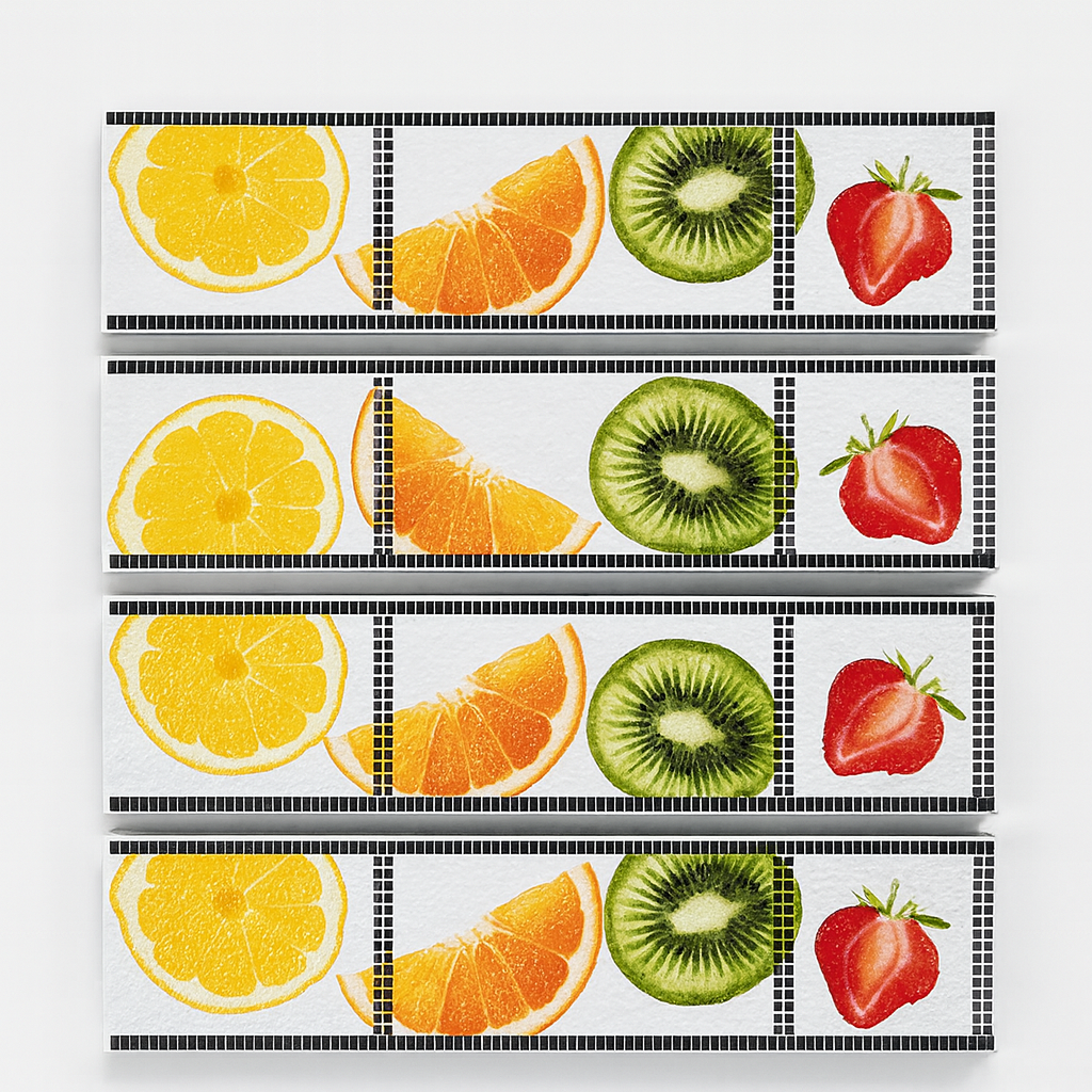 Listeles Cerámico Frutas 7x30 (x4 unid)