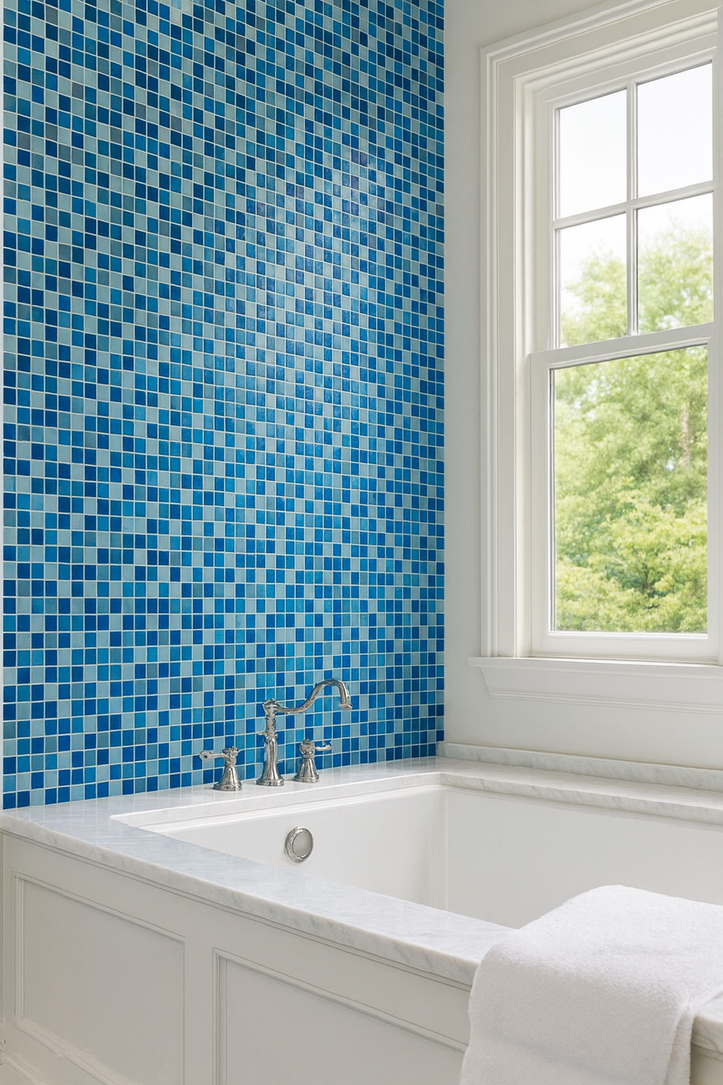 Mosaico Vidrio Blue 30x30 cm
