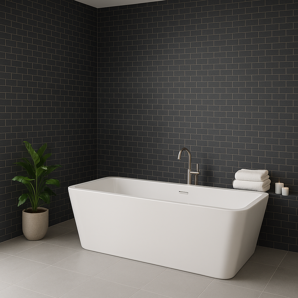 Mosaico Malla Piedra Pellegrino Negro 28x31