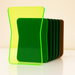 Plancha Acrílico Fluor Verde F600