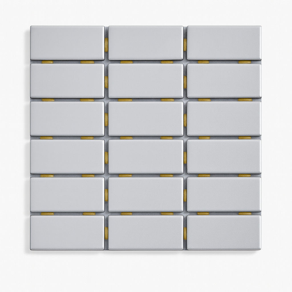 Mosaico Malla Cerámica Cristal Aluminio 30x30