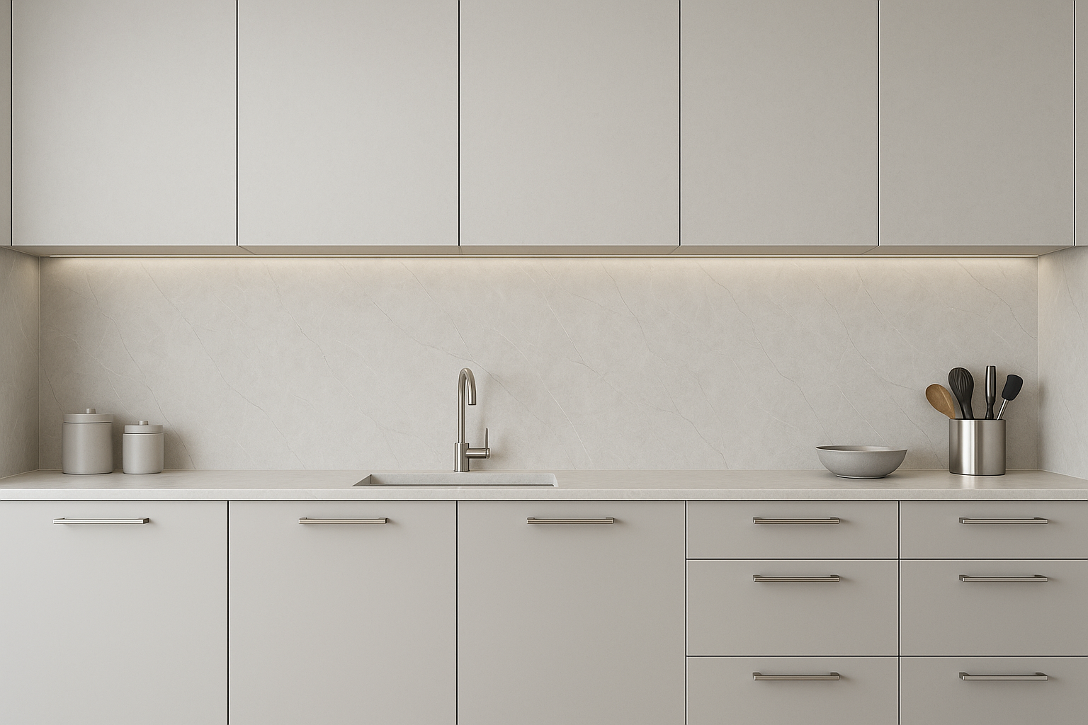 Plancha PVC Light Grey Brillante 122cm x 244cm