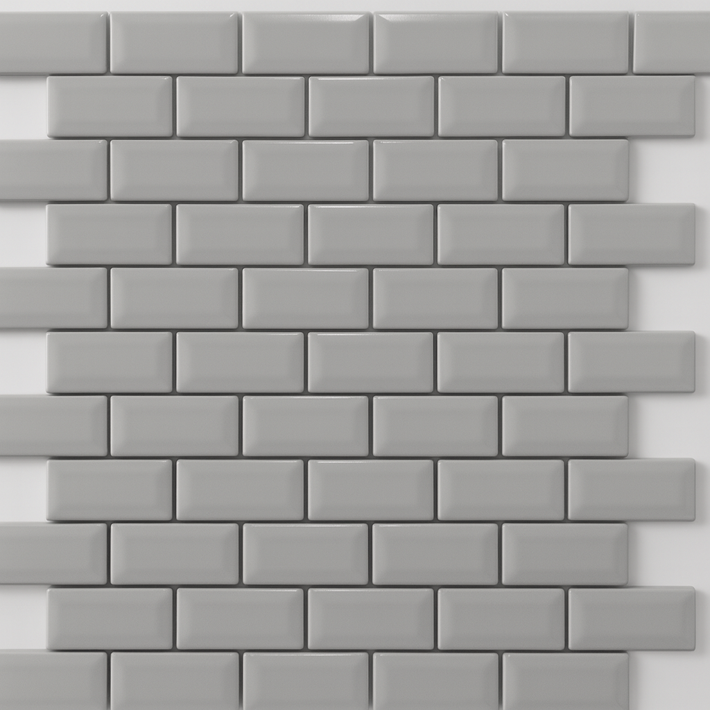 Mosaicos Cerámica Biselada Gris 30x30 cm