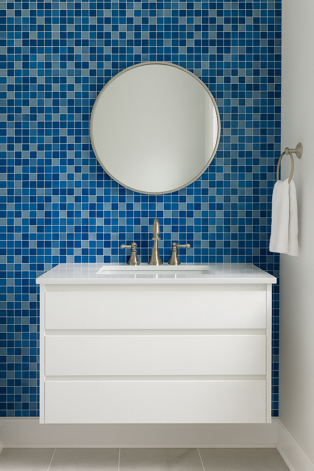 Mosaico Vidrio Blue 30x30 cm