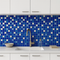 Mosaico Vidrio Brillante Blue + White 30x30 cm