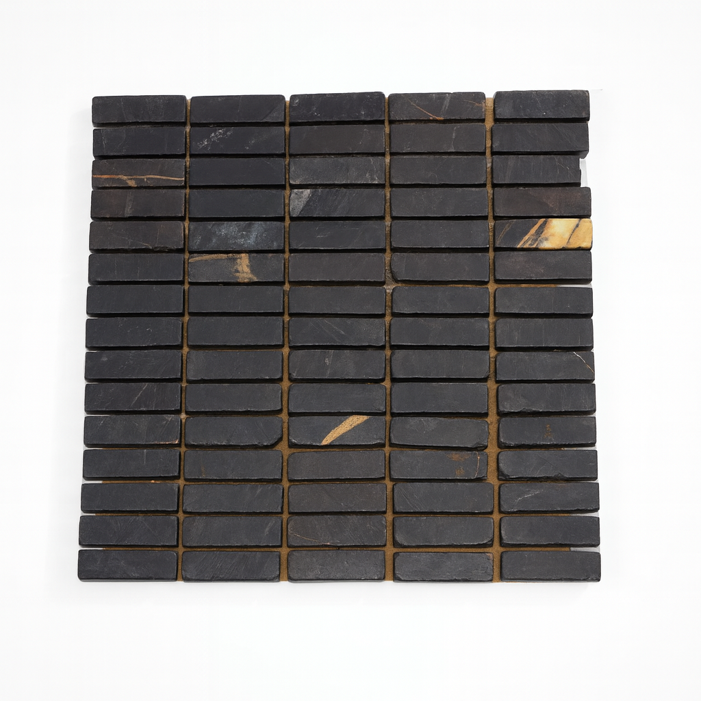 Mosaico Malla Negrino Listelli 30x30