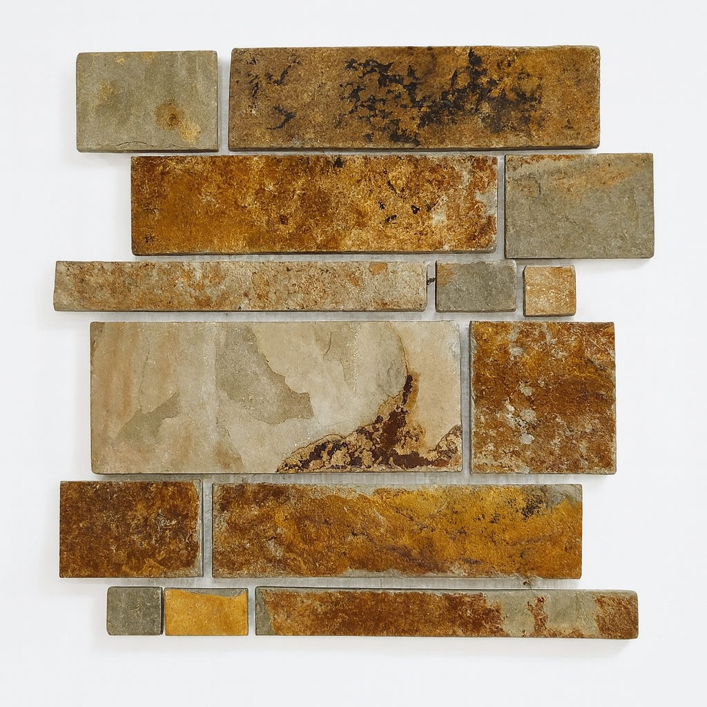 Mosaico Piedra Pizarra M1 Multicolor 28x32