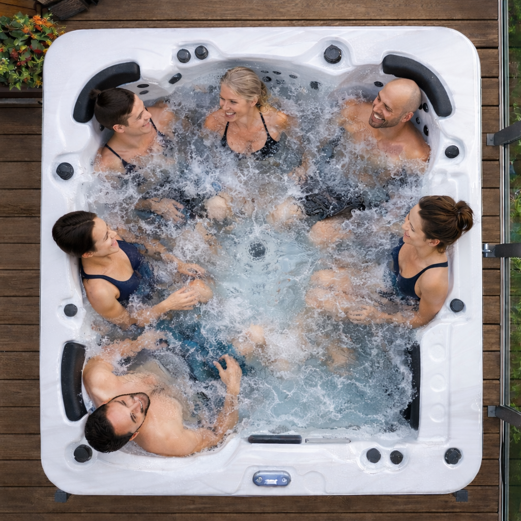 Spa Miami Full: Jacuzzi de Exterior para 6 Personas con 101 Jets y Tecnología Balboa