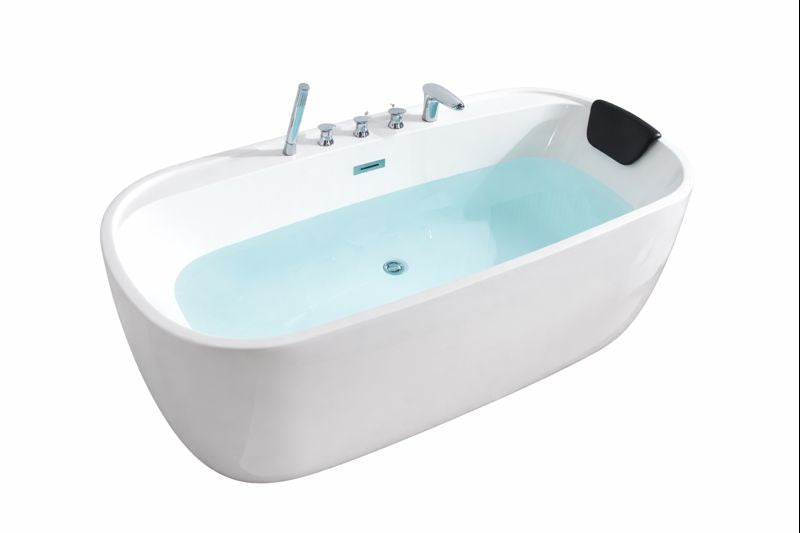 Tina Isla Premium 170x80 | Con Grifería y Almohada – El Lujo Completo