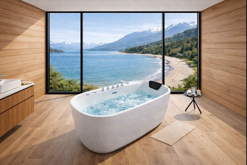 Hidromasaje Isla 170x80 con grifería y almohada