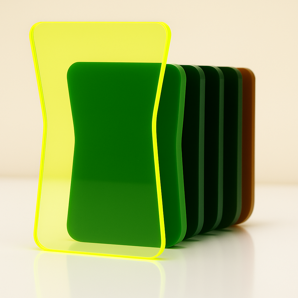 Plancha Acrilico Fluor Amarillo F6