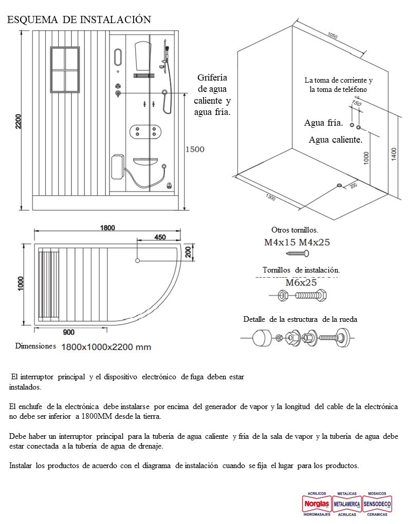 Home Spa Puyehue Pro Cabina Dual de Sauna Seco Tradicional y Baño Turco con Hidromasaje para Pies