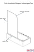Mampara Batiente de Vidrio Para Tina