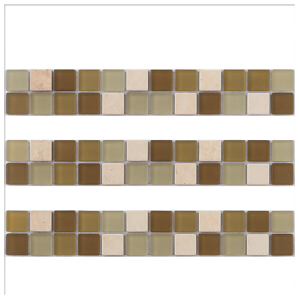 Listeles combinados Ocra Brillante 5 x 30 cm (3 Unidades)