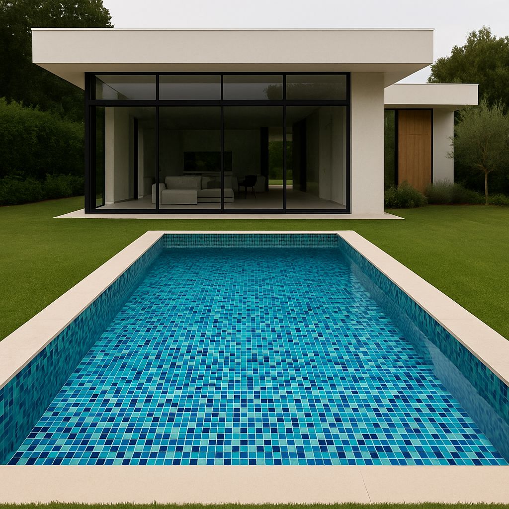 Mosaico Piscina Azul 32.7x32.7 cm