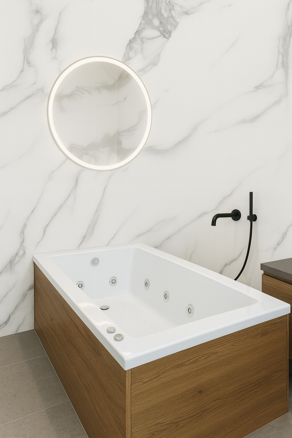 Plancha PVC Calacatta Satín 122cm x 244cm