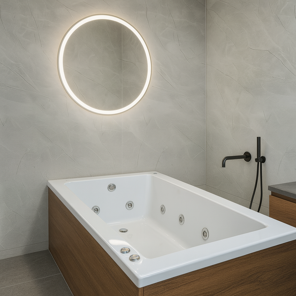 Plancha PVC Light Grey Brillante 122cm x 244cm