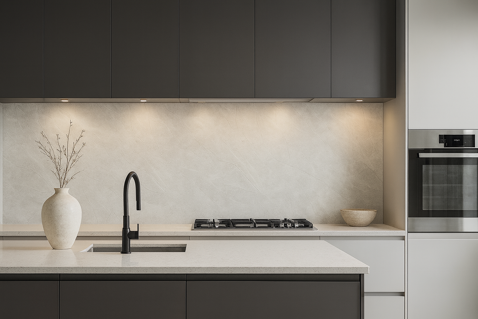 Plancha PVC Light Grey Brillante 122cm x 244cm