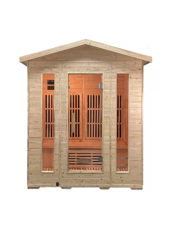 Sauna 3 personas Exterior Infrarrojo Verona (150cmx120cmx230cm)