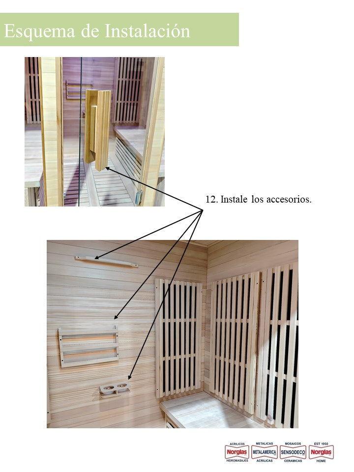 Sauna 4 personas Infrarrojo Tofino (180cmx120cmx190cm)
