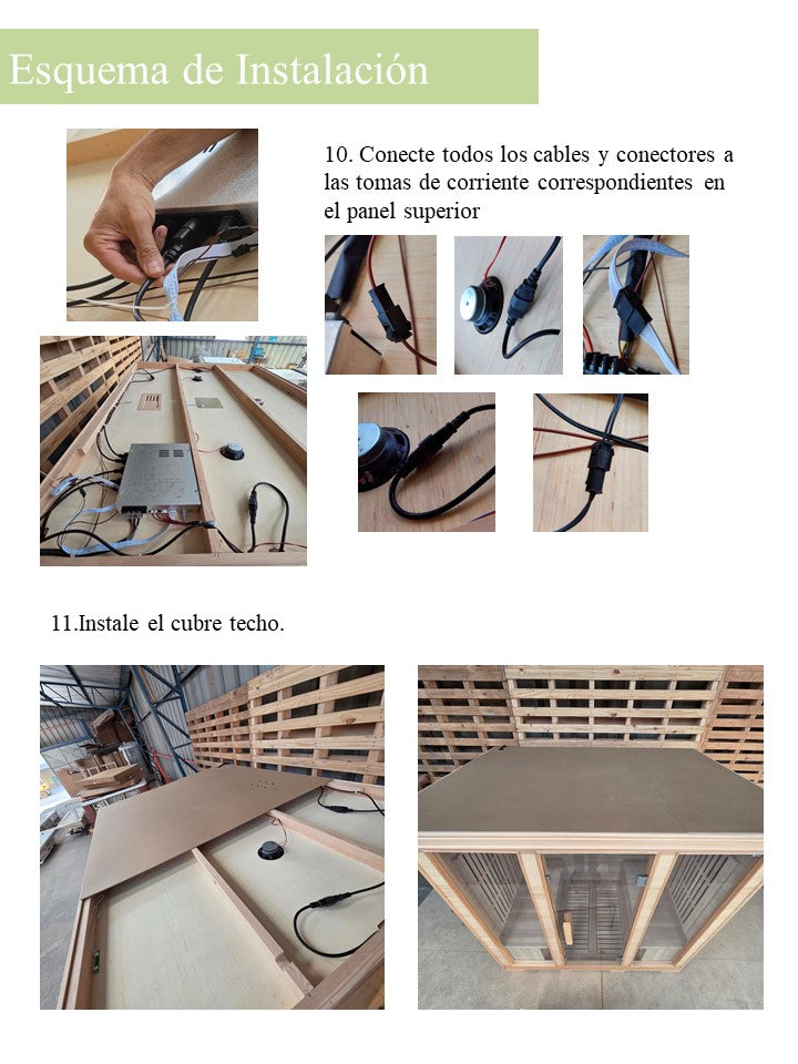 Sauna 4 personas Infrarrojo Tofino (180cmx120cmx190cm)