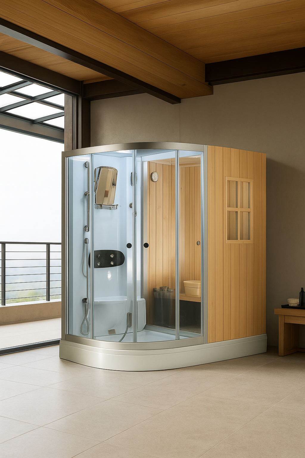 Sauna y Box de Ducha Puyehue