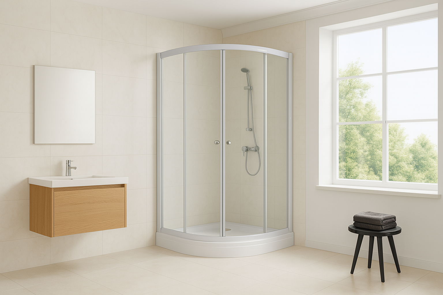 Shower door Niagara 90x90