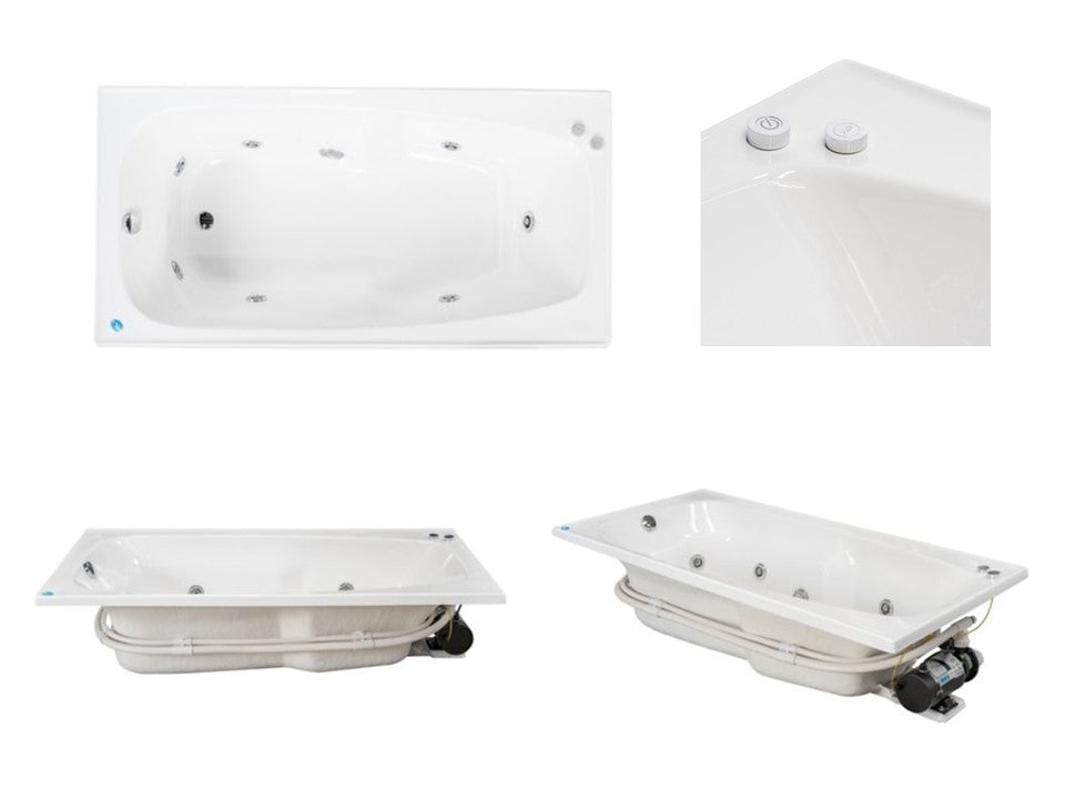 Tina de Hidromasaje Sea 183x90 cm – 7 Jets de Relajación Premium