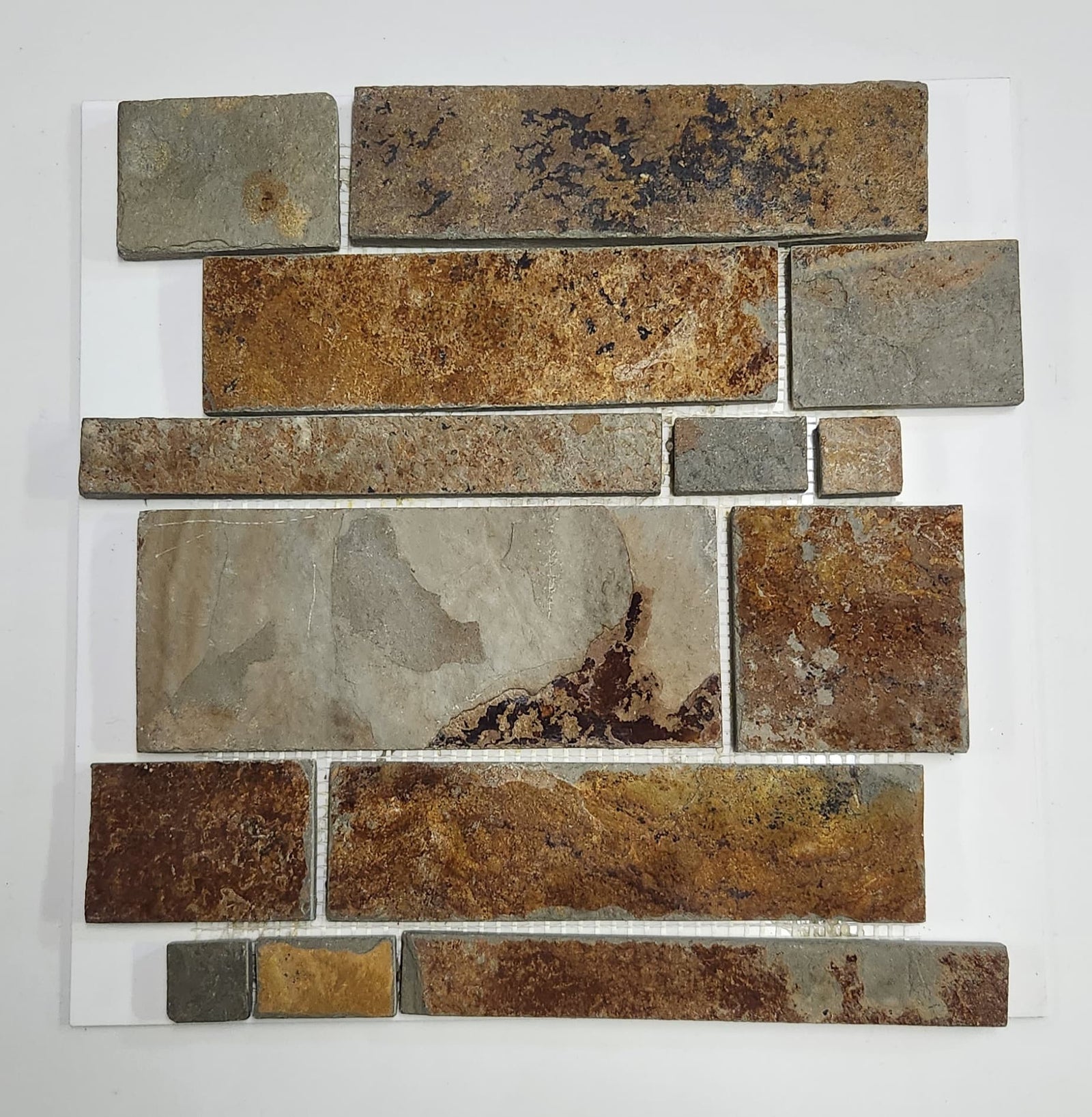 Mosaico Piedra Pizarra M1 Multicolor 28x32