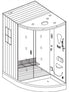 Home Spa Puyehue Pro Cabina Dual de Sauna Seco Tradicional y Baño Turco con Hidromasaje para Pies