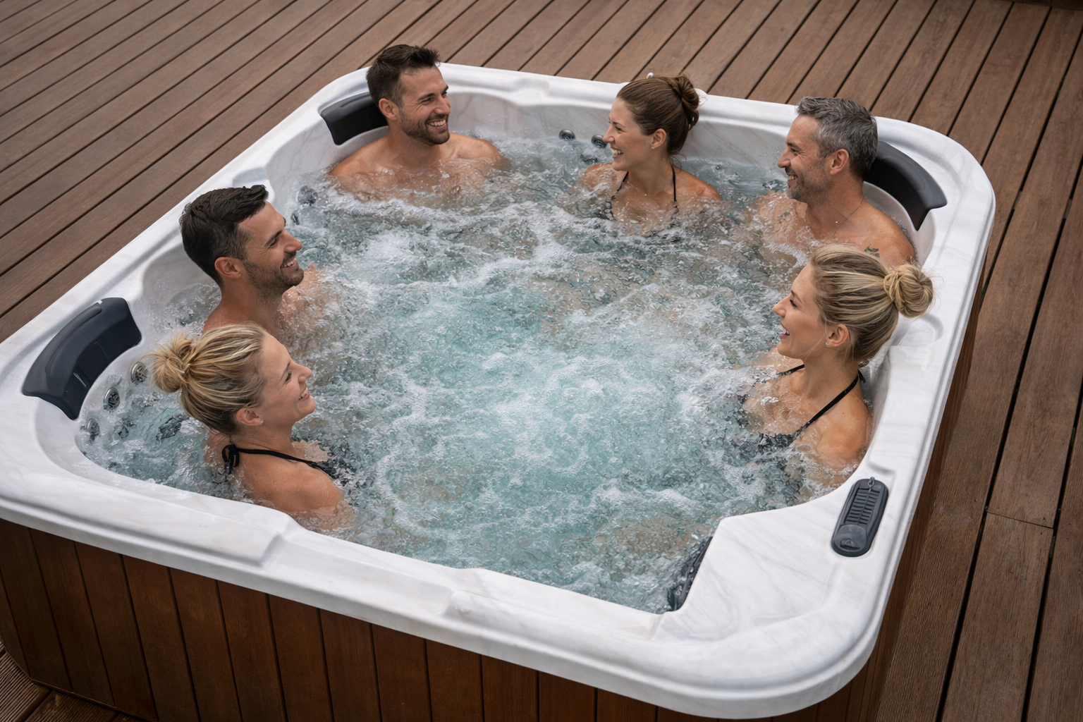 Spa Niza Full  Exterior para 6 Personas con Hidromasaje y Sonido Bluetooth Oferta últimas unidades