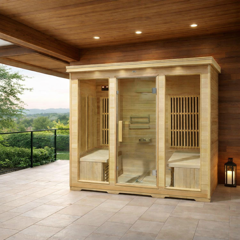 Sauna 4 personas Infrarrojo Tofino (180cmx120cmx190cm)