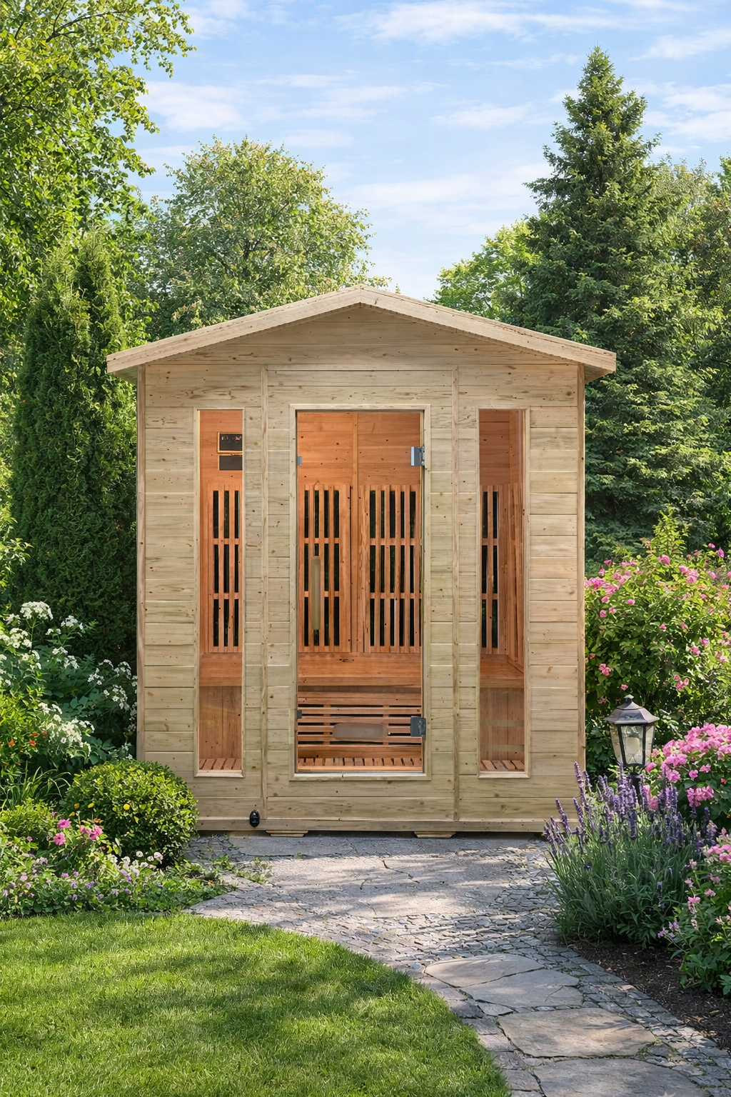 SaunaGo 3 personas Exterior Infrarrojo Verona (150cmx120cmx230cm)