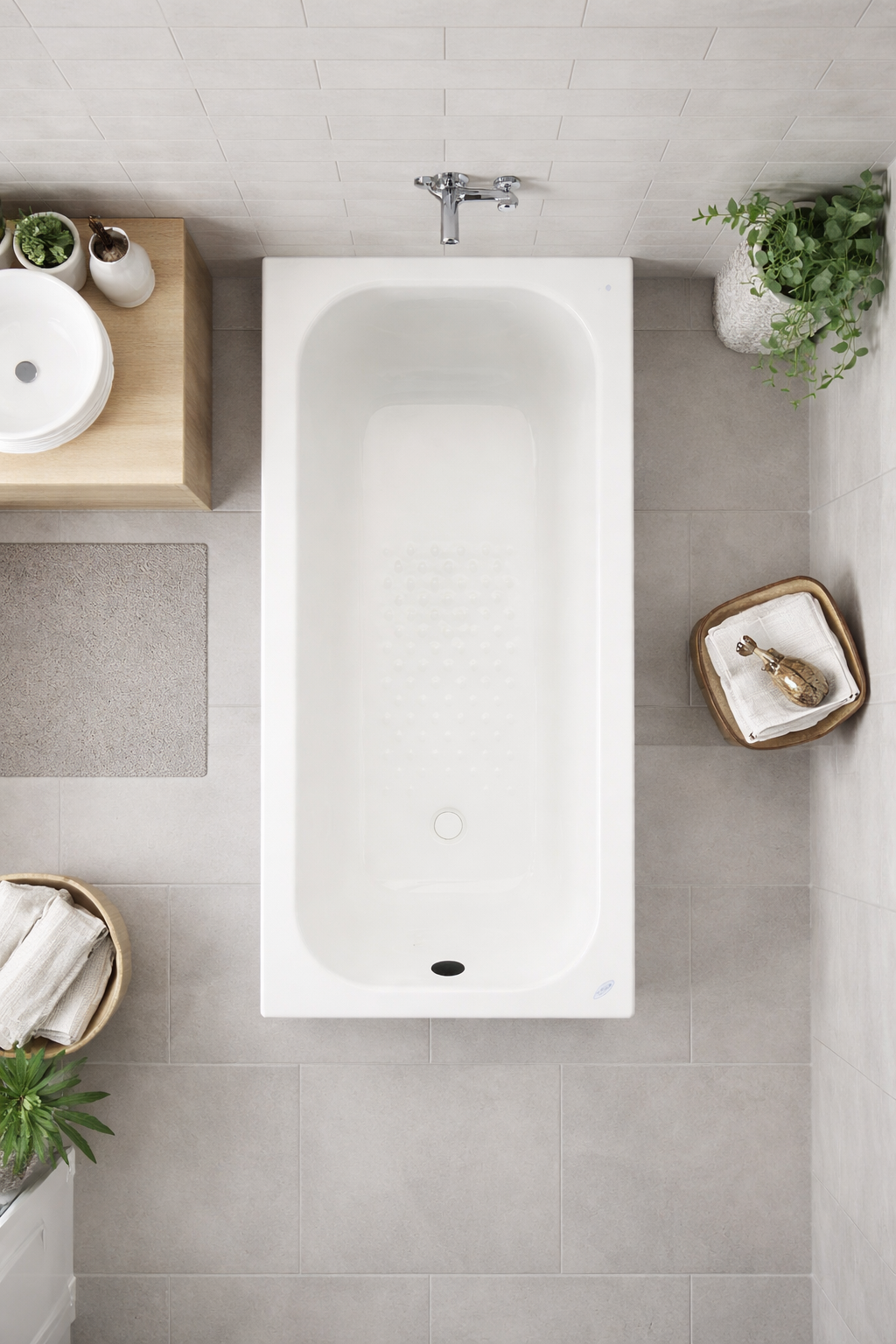 Tina Acero esmaltado con Botón Metalamerica