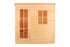 Sauna Borga 4 Personas Madera y Cristal