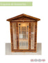 SaunaGo 3 personas Exterior Infrarrojo Verona (150cmx120cmx230cm)