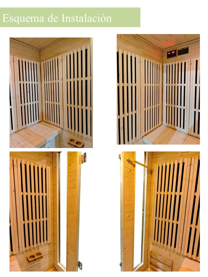 SaunaGo 3 personas Exterior Infrarrojo Verona (150cmx120cmx230cm)