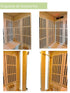 SaunaGo 3 personas Exterior Infrarrojo Verona (150cmx120cmx230cm)