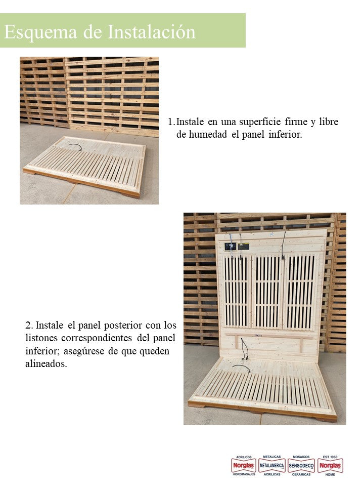 SaunaGo 3 personas Exterior Infrarrojo Verona (150cmx120cmx230cm)