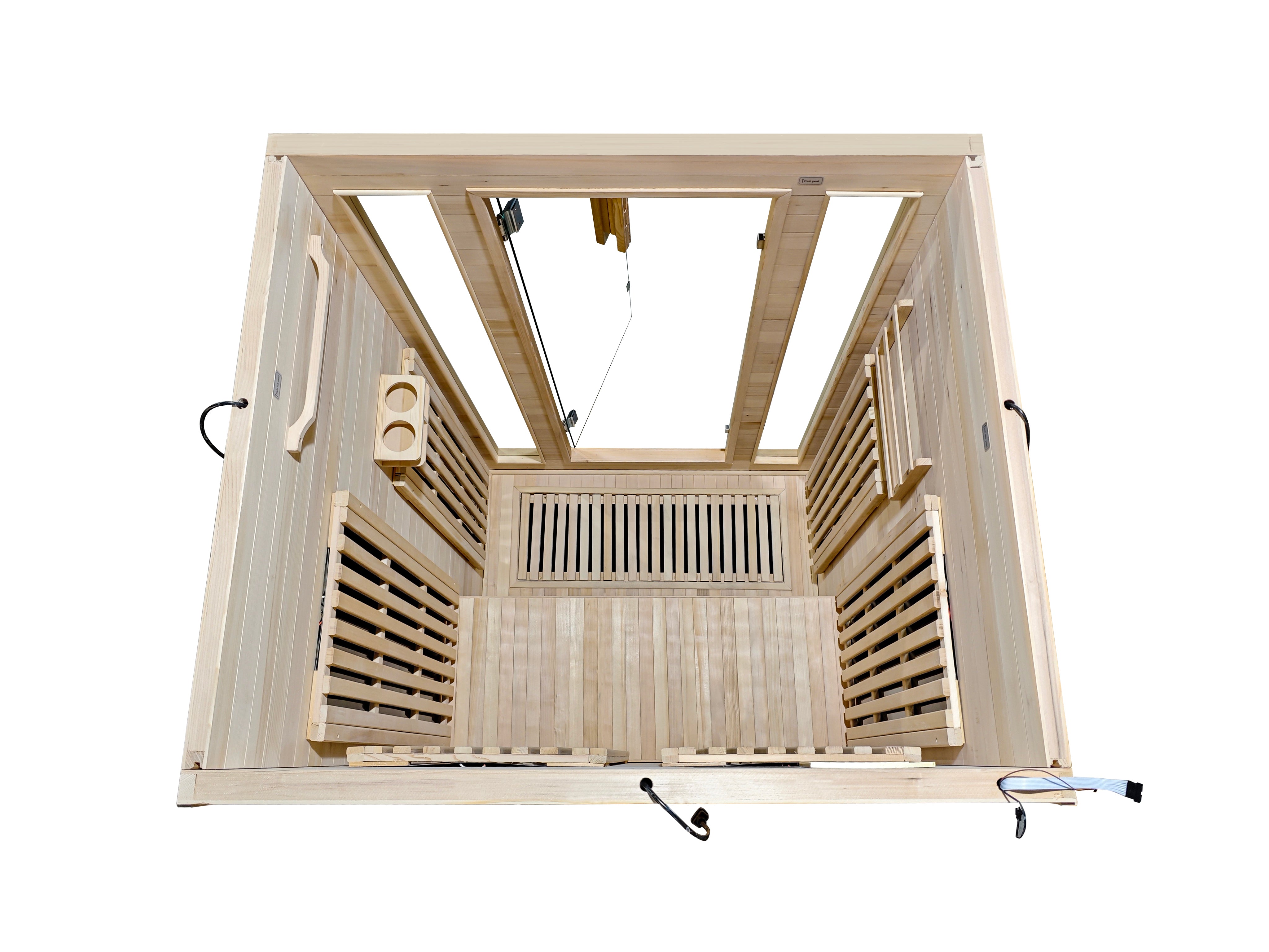 SaunaGo Infrarrojo de Carbono Galeano Norglas: Armado Fácil, Cromoterapia 7 Colores y Audio Pro (120x105x190 cm)