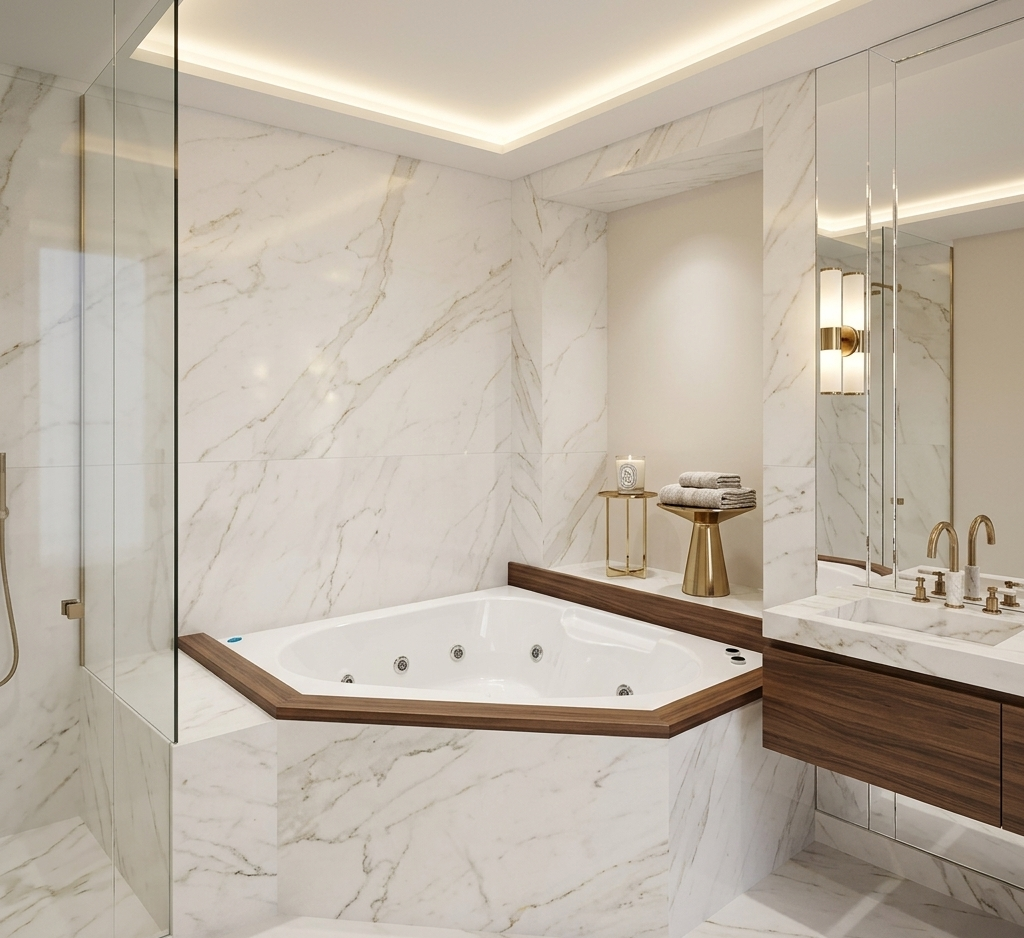 Tina de Hidromasaje Creta 150x150 – Terapia de Relajación para Dos